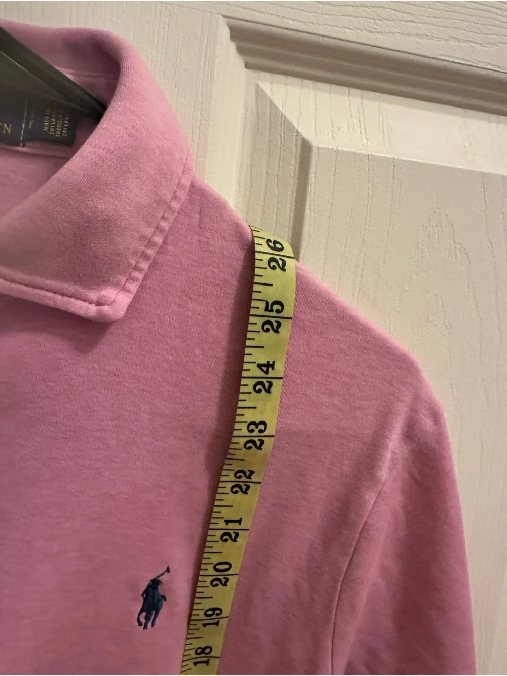 Ralph Lauren Pink Polo Shirt with Navy Pony